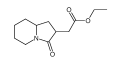 (3-oxo-octahydro-indolizin-2-yl)-acetic acid ethyl ester结构式