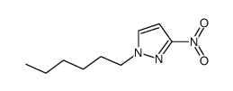 3-nitro-1-hexyl-1H-pyrazole Structure