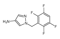 1-(2,3,5,6-Tetrafluorobenzyl)-1H-pyrazol-4-amine结构式