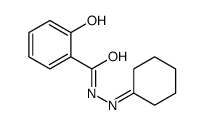 N-(cyclohexylideneamino)-2-hydroxybenzamide结构式