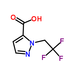 1-(2,2,2-三氟乙基)-1H-吡唑-5-羧酸结构式