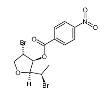 3,6-anhydro-2,5-dibromo-4-O-p-nitrobenzoyl-L-gulitol结构式