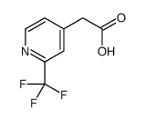 2-(2-(三氟甲基)吡啶-4-基)乙酸结构式