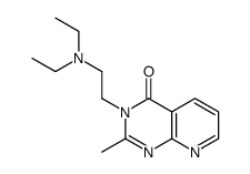 3-[2-(diethylamino)ethyl]-2-methylpyrido[2,3-d]pyrimidin-4-one结构式