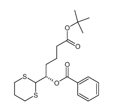 tert-butyl 5(S)-(benzoyloxy)-5-(1,3-dithian-2-yl)pentanoate Structure