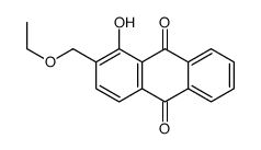 2-(ethoxymethyl)-1-hydroxyanthracene-9,10-dione结构式
