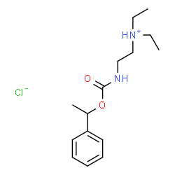 diethyl-[2-(1-phenylethoxycarbonylamino)ethyl]azanium chloride Structure