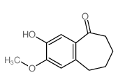 5H-Benzocyclohepten-5-one,6,7,8,9-tetrahydro-3-hydroxy-2-methoxy- Structure