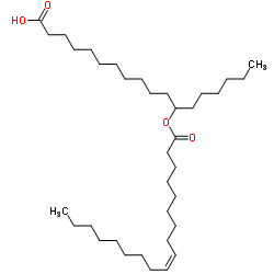 12-[(9Z)-9-Octadecenoyloxy]octadecanoic acid结构式