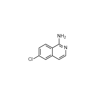 6-氯异喹啉-1-胺结构式
