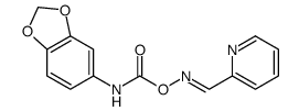 [(E)-pyridin-2-ylmethylideneamino] N-(1,3-benzodioxol-5-yl)carbamate结构式