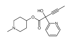(1-methylpiperidin-4-yl) 2-hydroxy-2-pyridin-2-ylpent-3-ynoate Structure