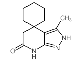 7'-Methyl-2',3',4',6'-tetrahydrospiro[cyclohexane-1,1'-pyrazolo[3,4-b]pyridine]-3'-one structure