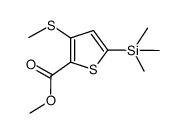 methyl 3-(methylsulfanyl)-5-(trimethylsilyl)thiophene-2-carboxylate Structure