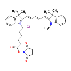 Cy5 N-羟基琥珀酰亚胺酯结构式