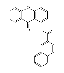 1-[2]naphthoyloxy-xanthen-9-one结构式