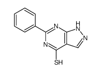 6-phenyl-1,5-dihydro-pyrazolo[3,4-d]pyrimidine-4-thione Structure