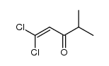 1,1-dichloro-4-methyl-pent-1-en-3-one Structure