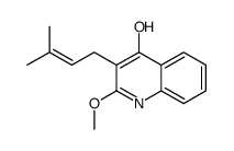 2-methoxy-3-(3-methylbut-2-enyl)-1H-quinolin-4-one Structure