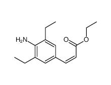 Ethyl (2E)-3-(4-amino-3,5-diethylphenyl)acrylate Structure