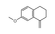 1-methylene-7-methoxy-1,2,3,4-tetrahydronaphthalene结构式