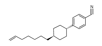 p-[trans-4-(6-Heptenyl)cyclohexyl]benzonitrile结构式