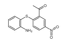 1-[2-(2-amino-phenylsulfanyl)-5-nitro-phenyl]-ethanone Structure