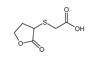 (2-oxo-tetrahydro-furan-3-ylsulfanyl)-acetic acid结构式