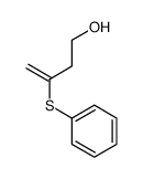 3-phenylsulfanylbut-3-en-1-ol结构式