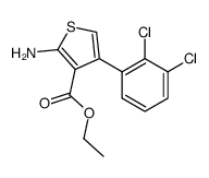 2-amino-4-(2,3-dichlorophenyl)thiophene-3-carboxylic acid ethyl ester Structure