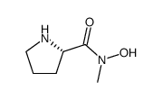 2-Pyrrolidinecarboxamide,N-hydroxy-N-methyl-,(S)-(9CI) Structure