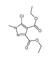 diethyl 5-chloro-1-methylpyrazole-3,4-dicarboxylate Structure
