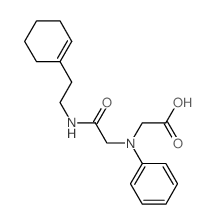 [{2-[(2-Cyclohex-1-en-1-ylethyl)amino]-2-oxoethyl}(phenyl)amino]acetic acid结构式