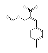 [(Z)-3-(4-methylphenyl)-2-nitroprop-2-enyl] acetate结构式