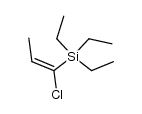 (E)-(1-chloroprop-1-en-1-yl)triethylsilane结构式