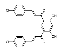 4,6-di(p-chlorocinnamoyl)resorcinol Structure