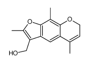 (2,5,9-trimethyl-7H-furo[3,2-g]chromen-3-yl)methanol结构式