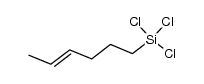 trans-4-hexenyltrichlorosilane结构式