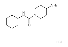 4-Amino-N-cyclohexylpiperidine-1-carboxamide hydrochloride结构式