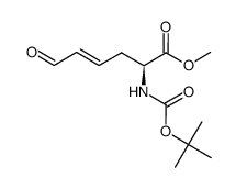 methyl (S,E)-2-((tert-butoxycarbonyl)amino)-6-oxohex-4-enoate Structure
