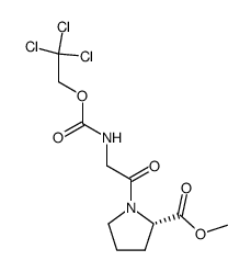 N-trichloroethoxycarbonylglycyl-L-proline methyl ester Structure