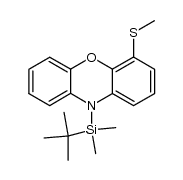 10-(tert-butyldimethylsilyl)-4-(methylthio)-10H-phenoxazine结构式