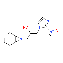 α-[(2-Nitro-1H-imidazole-1-yl)methyl]-3-oxa-7-azabicyclo[4.1.0]heptane-7-ethanol结构式