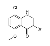 3-Bromo-8-chloro-4-hydroxy-5-methoxyquinoline结构式