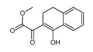 methyl 3,4-dihydro-1-oxo-2(1H)-naphthylidenehydroxyacetate structure