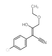 Crotononitrile,2-(p-chlorophenyl)-4-ethoxy-3-hydroxy- (7CI,8CI) Structure