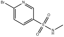 6-溴-N-甲基吡啶-3-磺酰胺结构式