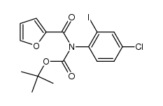 tert-butyl 4-chloro-2-iodophenyl(furan-2-carbonyl)carbamate结构式