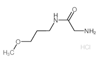 2-Amino-N-(3-methoxypropyl)acetamide hydrochloride结构式