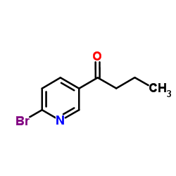 1-(6-Bromo-3-pyridinyl)-1-butanone Structure